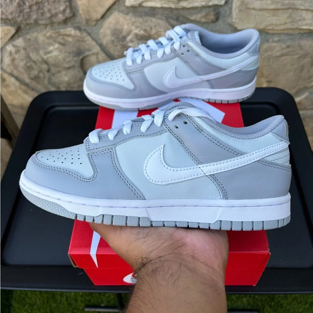 Nike Dunk Low “Wolf Grey” Size 5Y / 6.5 Women’s - Picture 5 of 10